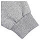 Bluza polo kapłańska, ocieplana, 3 guziki, jasnoszara, Cococler s7