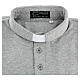 Clergy polo shirt Cococler light gray 3-button s5