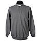 Dark grey Clergy long-sleeved t-shirt with three buttons Cococler s1