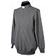 Dark grey Clergy long-sleeved t-shirt with three buttons Cococler s3