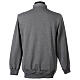 Dark grey Clergy long-sleeved t-shirt with three buttons Cococler s4