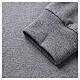 Camiseta polo clergy afelpada 3 botones gris oscuro CocoCler s4