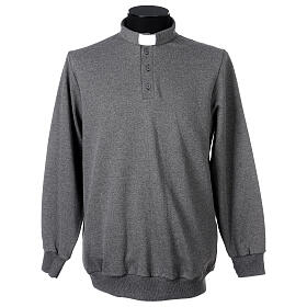 Clergy polo shirt Cococler dark gray 3-button