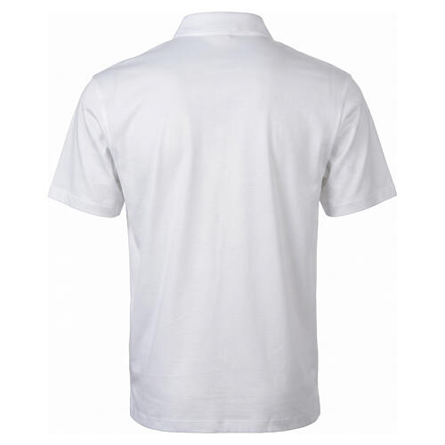 White Clergy t-shirt, lisle-like cotton, piqué weaving Cococler 9