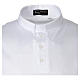 White Clergy t-shirt, lisle-like cotton, piqué weaving Cococler s3