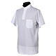 Camiseta cuello clergy piqué imperial simil escocia blanca CocoCler s3