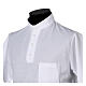 Camisa polo de sacerdote manga curta piquet imperial imitação fio de Escócia branca Cococler s2
