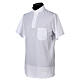 Camisa polo de sacerdote manga curta piquet imperial imitação fio de Escócia branca Cococler s3