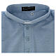 Clergy collar shirt Imperial Scotland-like pique cotton light blue Cococler s5
