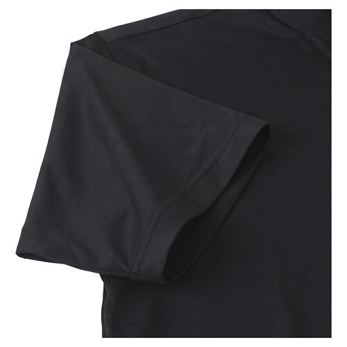 Black Clergy t-shirt, lisle-like cotton, piqué weaving Cococler 5