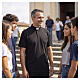 Black Clergy t-shirt, lisle-like cotton, piqué weaving Cococler s2