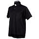Camiseta cuello clergy simil escocia piqué imperial negro CocoCler s3