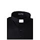 T-shirt col clergy piqué impérial imitation fil d'Écosse noir Cococler s2
