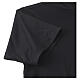 T-shirt col clergy piqué impérial imitation fil d'Écosse noir Cococler s5
