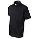 Maglia collo clergy simil scozia piquet imperiale nero Cococler s3