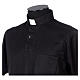 Black clergy collar shirt Cococler imperial pique Scotland-like fabric s2
