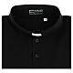 Black clergy collar shirt Cococler imperial pique Scotland-like fabric s4