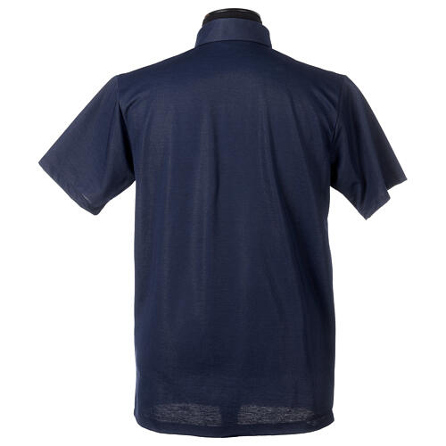 Blue Clergy t-shirt, lisle-like cotton, piqué weaving Cococler 6