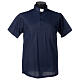 Blue Clergy t-shirt, lisle-like cotton, piqué weaving Cococler s1