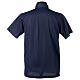 Camiseta cuello clergy piqué imperial simil escocia azul CocoCler s4