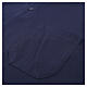 Clergy collar shirt Cococler blue imperial pique Scotland-like fabric s5