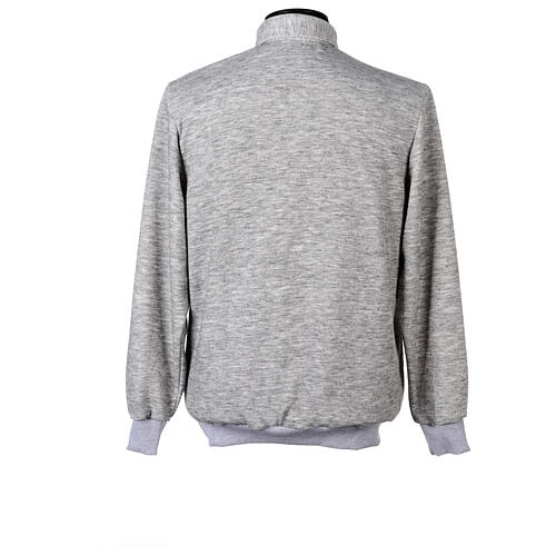 Clergy long-sleeved t-shirt in light grey viscose blend Cococler 4
