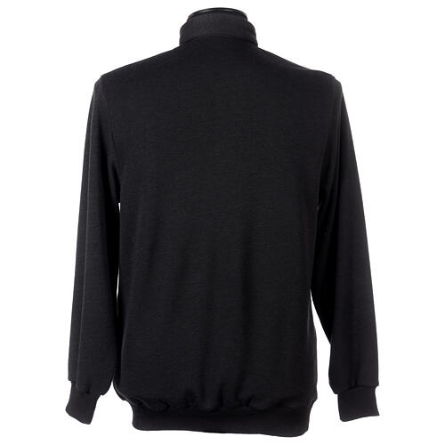 Clergy long-sleeved t-shirt in black viscose blend Cococler 4