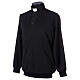 Clergy long-sleeved t-shirt in black viscose blend Cococler s3
