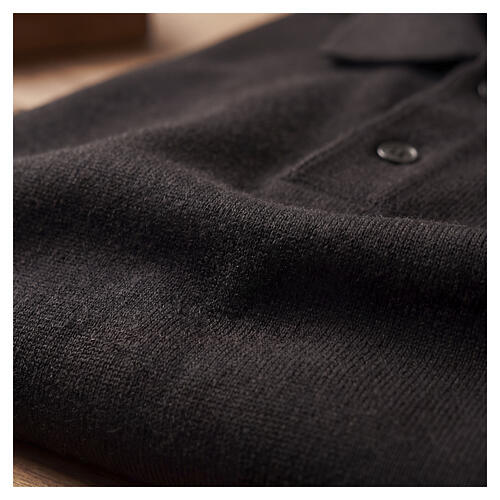 Camiseta polo clergy mixto viscosa negro CocoCler 4