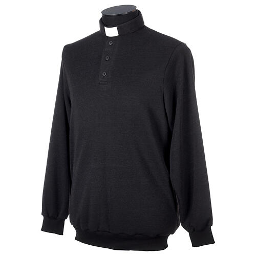 Camiseta polo clergy mixto viscosa negro CocoCler 5