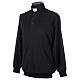 Maglia polo clergy Misto viscosa nero Cococler s4