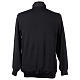 Maglia polo clergy Misto viscosa nero Cococler s6