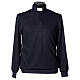 Clergy long-sleeved t-shirt in blue viscose blend Cococler s1