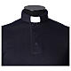 Camisa polo de sacerdote mistura de viscose com poliéster azul escuro Cococler s2