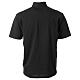 Poloshirt mit Collarkragen, Schwarz, Kurzarm, Piqué-Stoff, Marke CocoCler s7