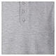 Grey clergy polo shirt, short-sleeved, CocoCler Piquet regular s2