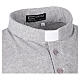 Grey clergy polo shirt, short-sleeved, CocoCler Piquet regular s6