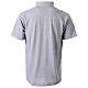 Camiseta gris CocoCler polo cuello clergy manga corta Piqué regular s4