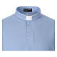 Light blue clergy polo shirt, short-sleeved, CocoCler Piquet regular s2