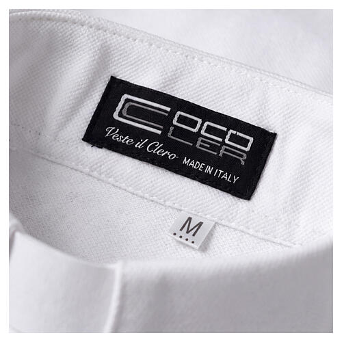 Poloshirt mit Collarkragen, Weiß, Kurzarm, Piqué-Stoff, Marke CocoCler 6