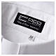 Camiseta polo blanca CocoCler cuello clergy Piqué manga corta regular s6