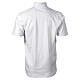 Camiseta polo blanca CocoCler cuello clergy Piqué manga corta regular s7