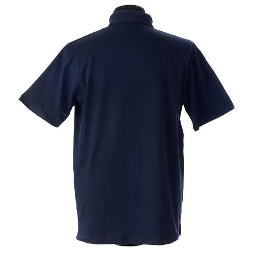 Poloshirt mit Collarkragen, Blau, Kurzarm, Piqué-Stoff, Marke CocoCler 7