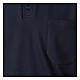 Camiseta azul CocoCler polo cuello clergy Piqué manga corta regular s2