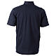Camiseta azul CocoCler polo cuello clergy Piqué manga corta regular s5