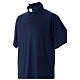 Polo col clergy bleu nuit manches courtes CocoCler Piquer regular s3