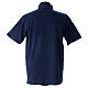 Maglia blu CocoCler polo collo clergy Piquet manica corta regular s6