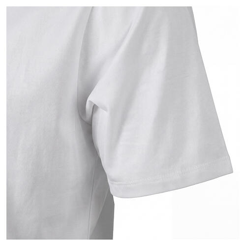 Clergy polo shirt by Cococler, short sleeves, white lisle thread 5