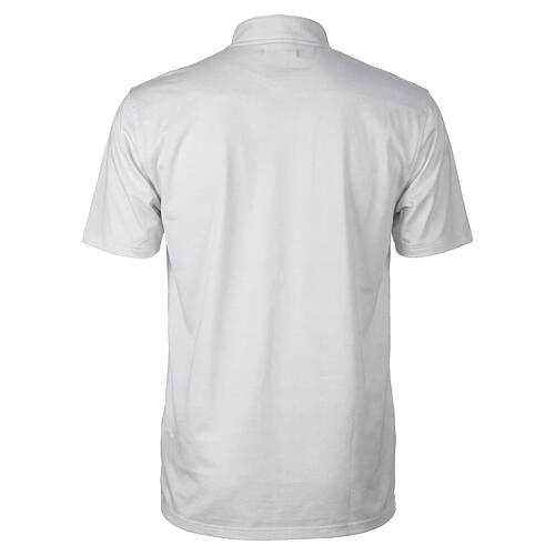 Polo clergy Cococler manga corta blanco hilo de Escocia 7