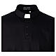 Polo clergy Cococler manches courtes noir fil d'Écosse s2